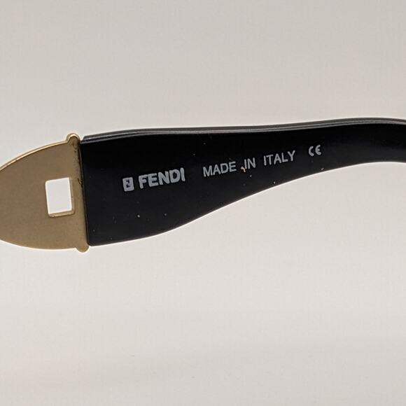Fendi Vintage Sunglasses SL 7058 with original Softshell Case– Gold & Black